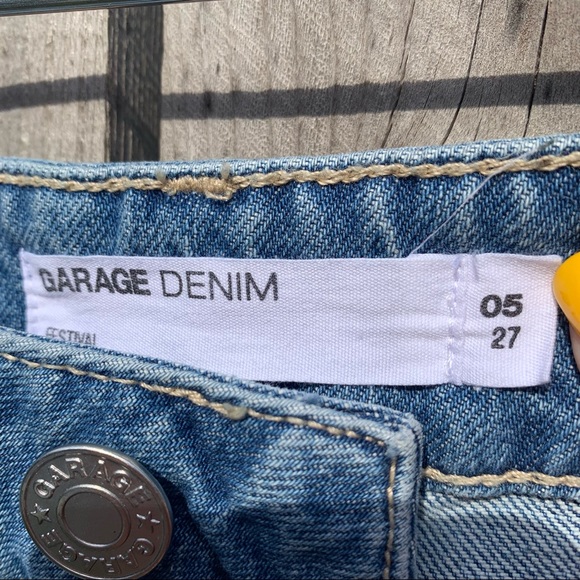 Garage Denim Festival Shorts SZ 27 Medium Wash - Picture 3 of 3